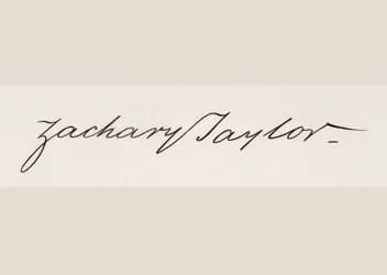 Signature of Zachary Taylor